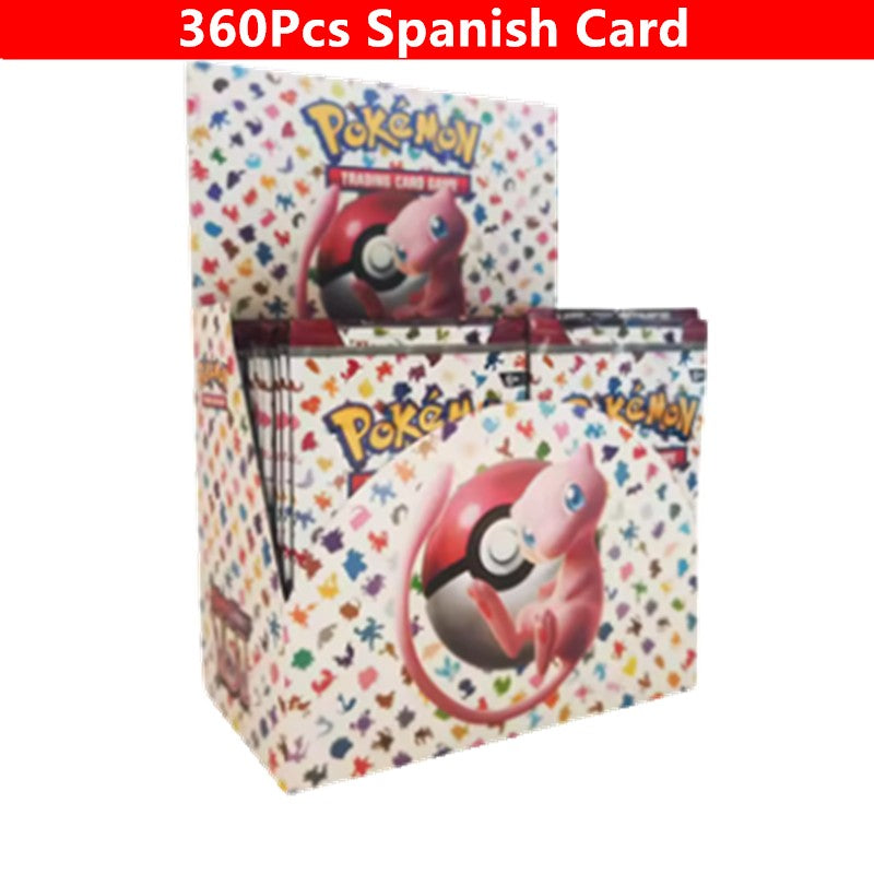 360 Cartas Pokémon em Inglês, Espanhol, Francês - Evoluções Prismáticas, Faíscas Efervescentes, Escarlate e Violeta 151, Booster Pokémon, Cartas de Batalha