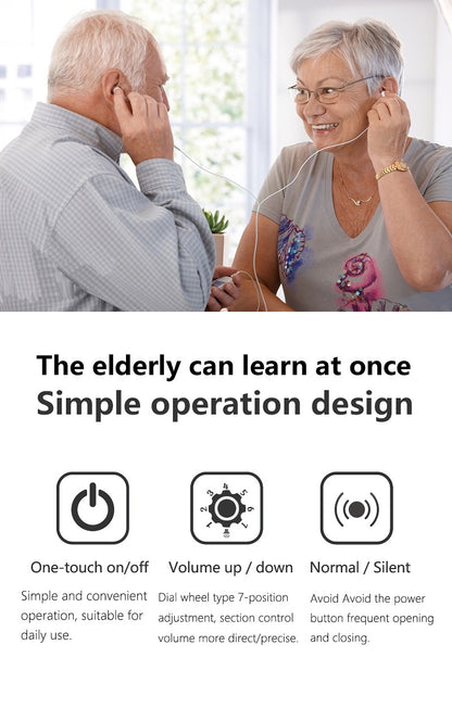 Pocket Rechargeable Hearing Aid DHP for Deafness Powerful Digital Sound amplifier Severe Loss Medical Elderly Hearing Devices