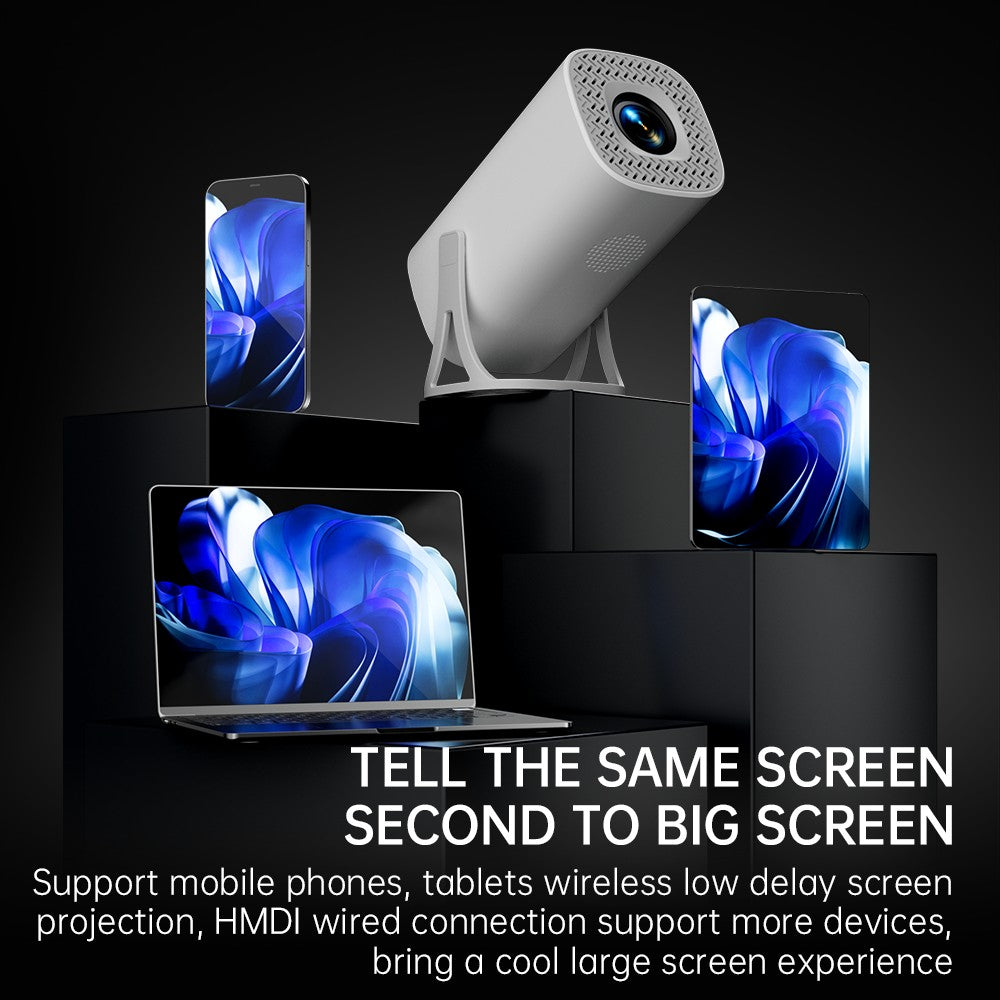 Mini Projetor HONGTOP S40 Android 11, Suporte 4K 1080P 2.4G/5GWIFI BT5.0, Projetor 1280*720P para Home Cinema Portátil