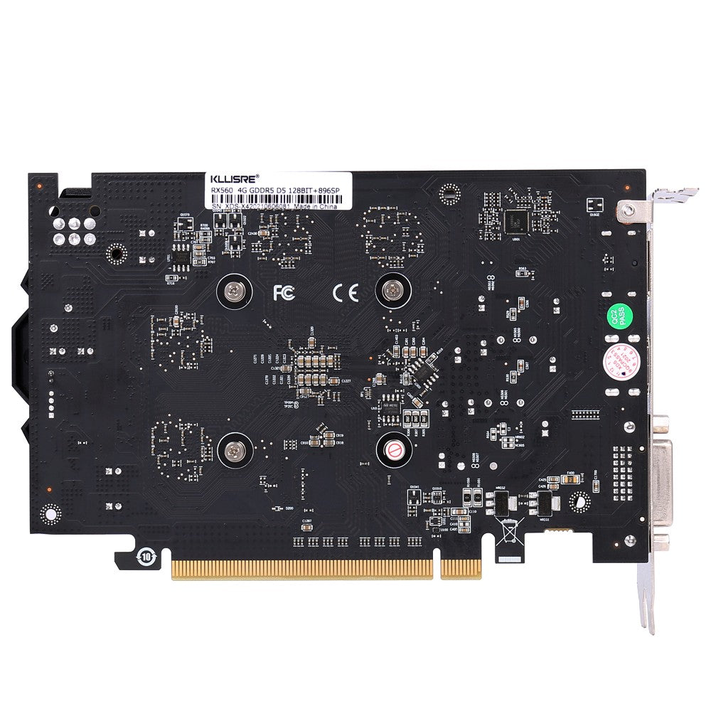 Kllisre RX 560 4GB RX 550 Nova Placa Gráfica 128Bit GDDR5 Placas de Vídeo Para AMD Radeon RX560