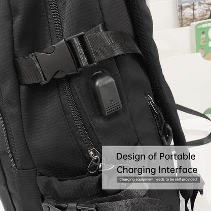 Mochila Escolar Unissex Nova Japonesa Simples de Estudante do Ensino Médio e Fundamental Mochila de Grande Capacidade