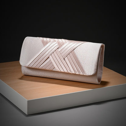 Luxury Stripes Designer One-shoulder bag Envelope Evening Clutch Bags hardware shoulder bag women wedding party gift bag