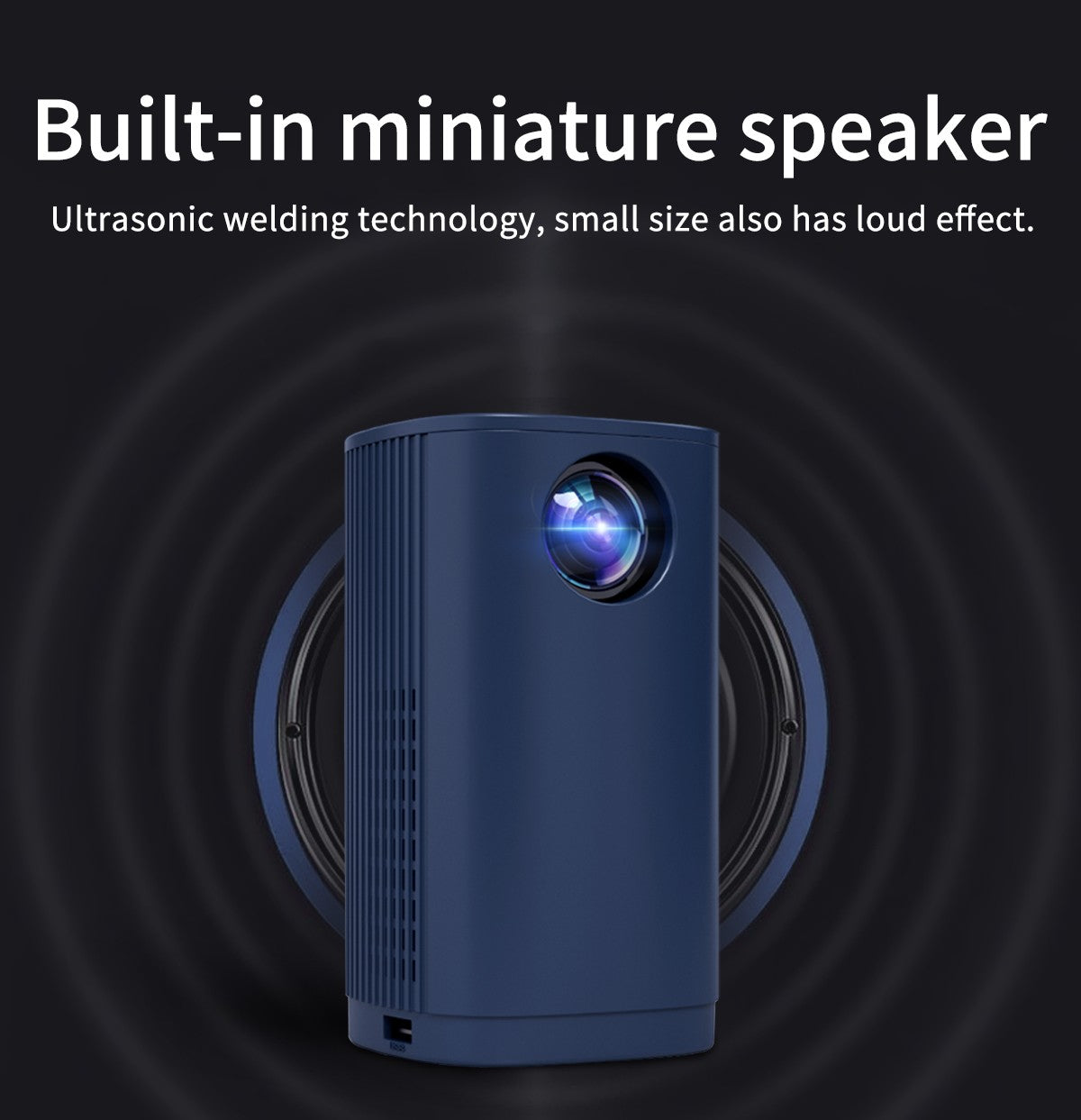 Smart Projector WIFI Mini Portable Home Theater Mobile Phone Same Screen Projector Support 4K LED Home Video Projector &Speaker
