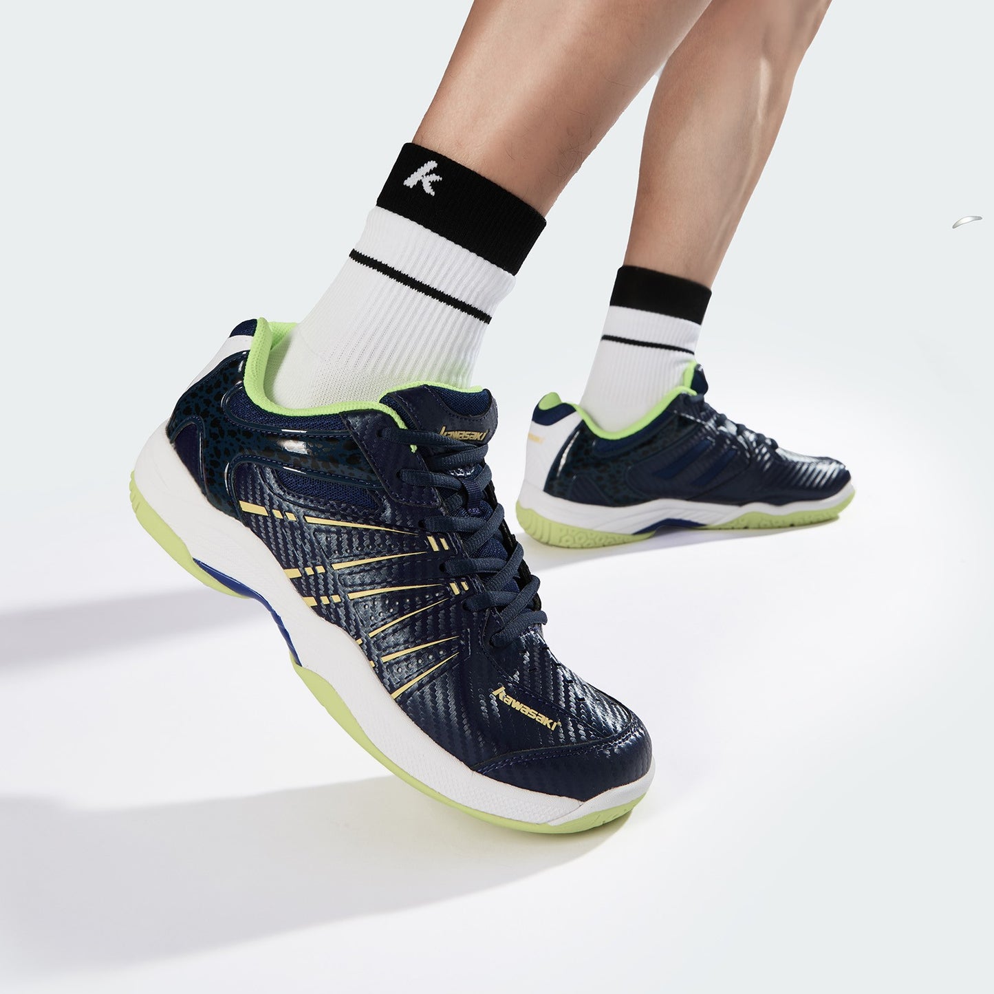 Kawasaki K-065D New Color Badminton shoes Man Women Anti-torsional Cushioning Men's Tennis Shoes For Training