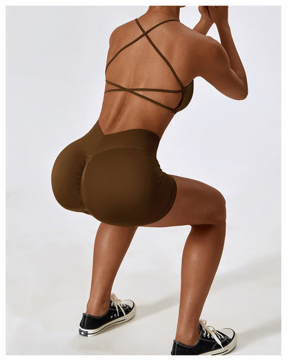 Yoga Shorts Women Gym Outfit Scrunch Butt Fitness Workout High Waist Leggings Gym Clothes For Women Cycling Shorts Sports Shorts