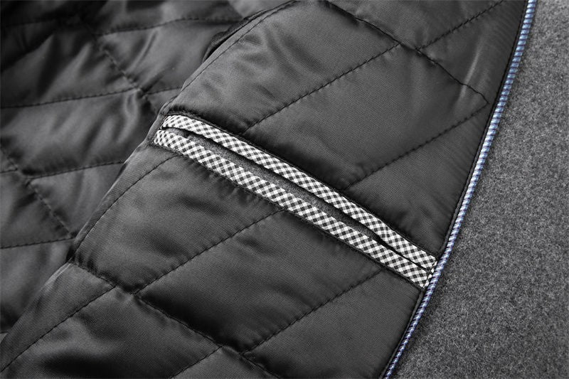 Woolen overcoat for men, fashionable middle-aged mid-length business casual windbreaker, men's woolen coat