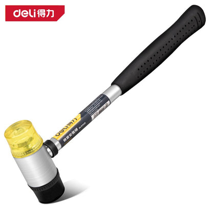 Martelo de borracha de 30 mm / 35 mm / 40 mm, com dupla face, para vidraça, martelo de nylon com cabeça redonda e cabo antiderrapante, ferramenta manual DIY