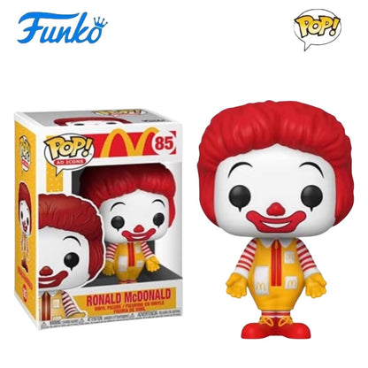 McDonald's Series Boneco de Ação Original Funko Pop Hambúrguer Batatas Fritas Speenee Grimace Brinquedos de Coleção Edição Limitada Presentes