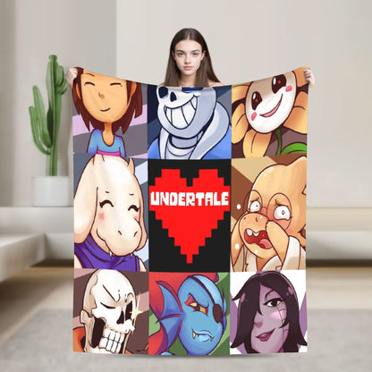 Annoying Dog Game Cobertores Undertale Manta de flanela para quarto, sofá, estampada, ultrassuave e quente