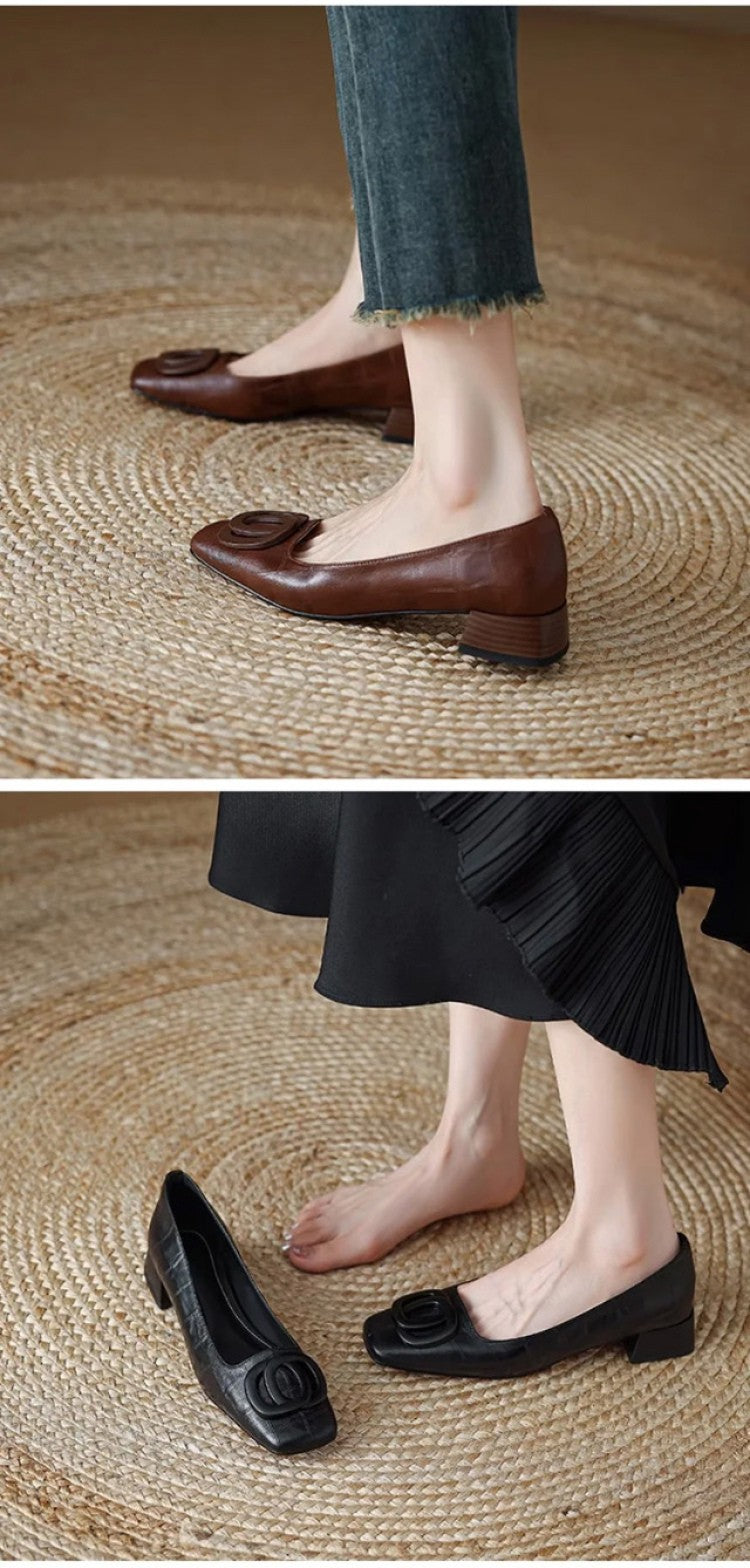 Spring New Women Flats Round Toe Shallow Slip On Ladies Casual Ballet Shoes Soft Leather Eelgant Dress Shoes