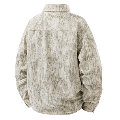 Jaqueta corta-vento, moderna, casual, versátil, casaco comprido, tie-dye, jaqueta de pesca, jaqueta de voo americana retrô, jaqueta jovem