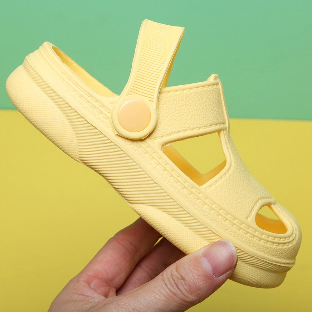 New Summer Children Shoes Non-Slip Slippers Baby Outdoor Fashion Hole Beach Sandals Slippers for Girl Boy Beach Children's Shoes