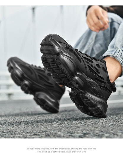 Tênis Masculino de Caminhada Esportiva de Alta Qualidade, Tamanho Grande 48, Plataforma, Tênis Casual Masculino, Tênis Moderno para Uso Externo