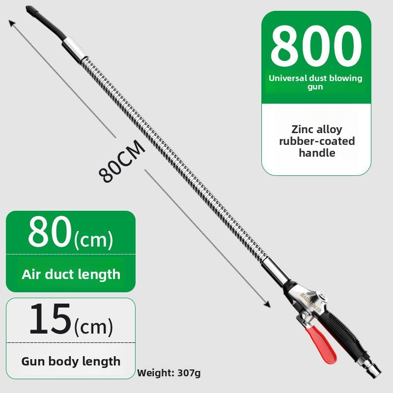 Pistola de Sopro de Ar Universal de Liga, Pistola de Água de Lavagem de Carro com Ferramentas Pneumáticas de Alto Volume Potente, Remoção de Pó de Compressor de Ar