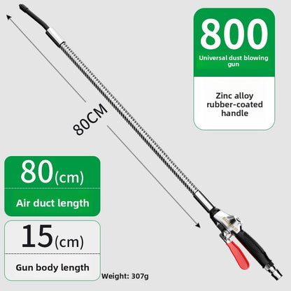 Pistola de Sopro de Ar Universal de Liga, Pistola de Água de Lavagem de Carro com Ferramentas Pneumáticas de Alto Volume Potente, Remoção de Pó de Compressor de Ar