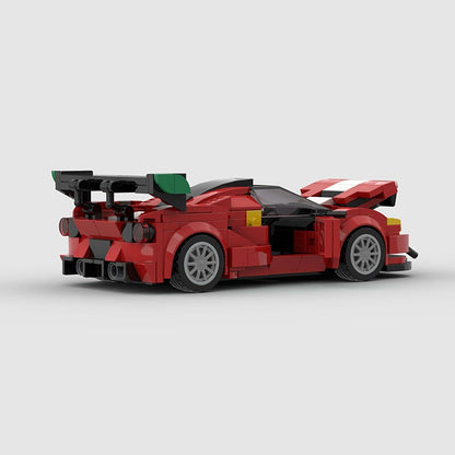 MOC Carro Esportivo de Corrida Veículo Cidade Speed Racer Modelo Técnico Blocos de Construção Tijolos Supercarro F1 Brinquedos Infantis Presentes para Meninos NSX