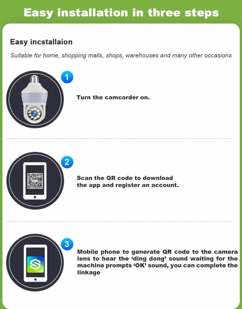 Tuya E27 Light Bulb Dual Screen WiFi Camera 5MP Indoor 5x Zoom PTZ Security Camera IR Color Night Vision Wireless Surveillance