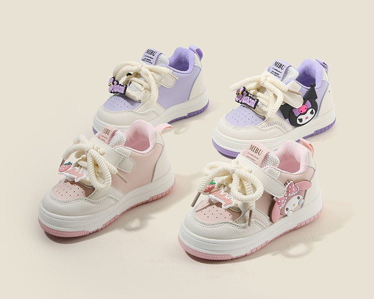 2025 Children's Casual Shoes Girls Comfortable Board Shoes Breathable Non Slip Running Shoes Sneakers