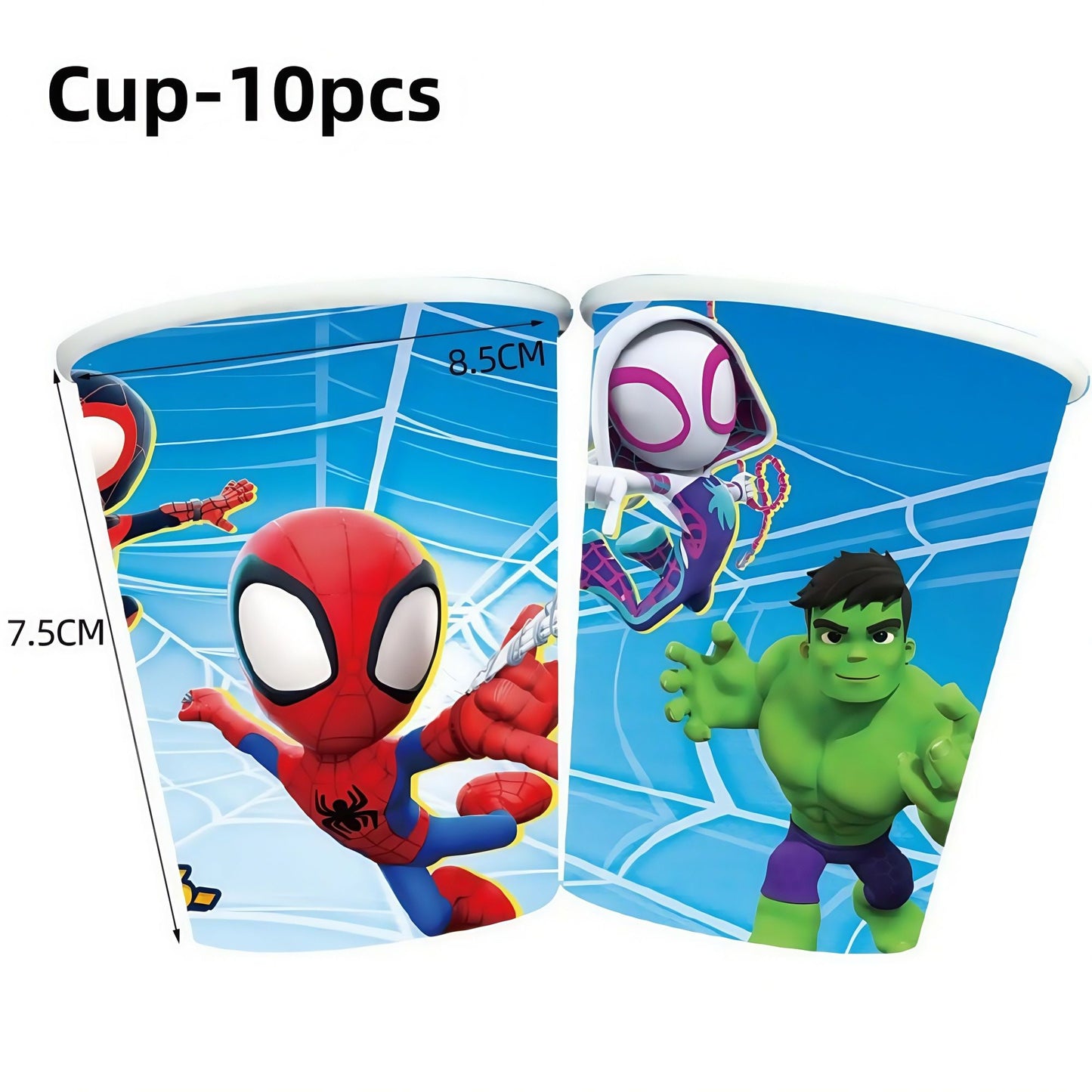 Spider Hero Birthday Party Decoration Plate Cup Banner Balloon Superhero Party Favors Baby Shower Decor Birthday Supplies Gift