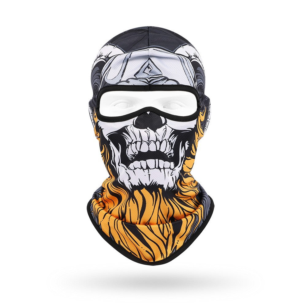 Quick-Dry Skull Face Mask - Breathable Sun Protection for Cycling & Outdoor Sports