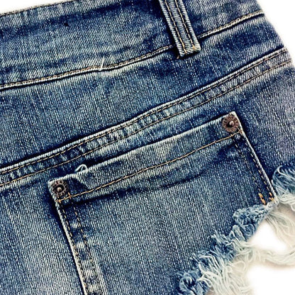 2025 Sexy Women's Jeans Denim Booty Shorts Clubwear Super Short Feminino Skinny Hole Low Waist Short