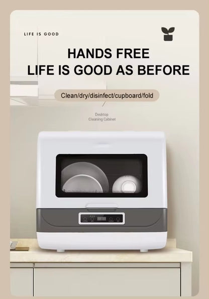 Household Countertop Disinfect Portable Embedded Dishwasher Machine Without Installation