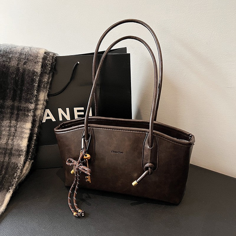 PU Leather Shoulder Bags For Women 2025 Winter Y2K Trend Female Crossbody Bag Lady Handbags And Purses Retro Tote Bag bolso