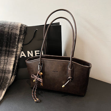 PU Leather Shoulder Bags For Women 2025 Winter Y2K Trend Female Crossbody Bag Lady Handbags And Purses Retro Tote Bag bolso