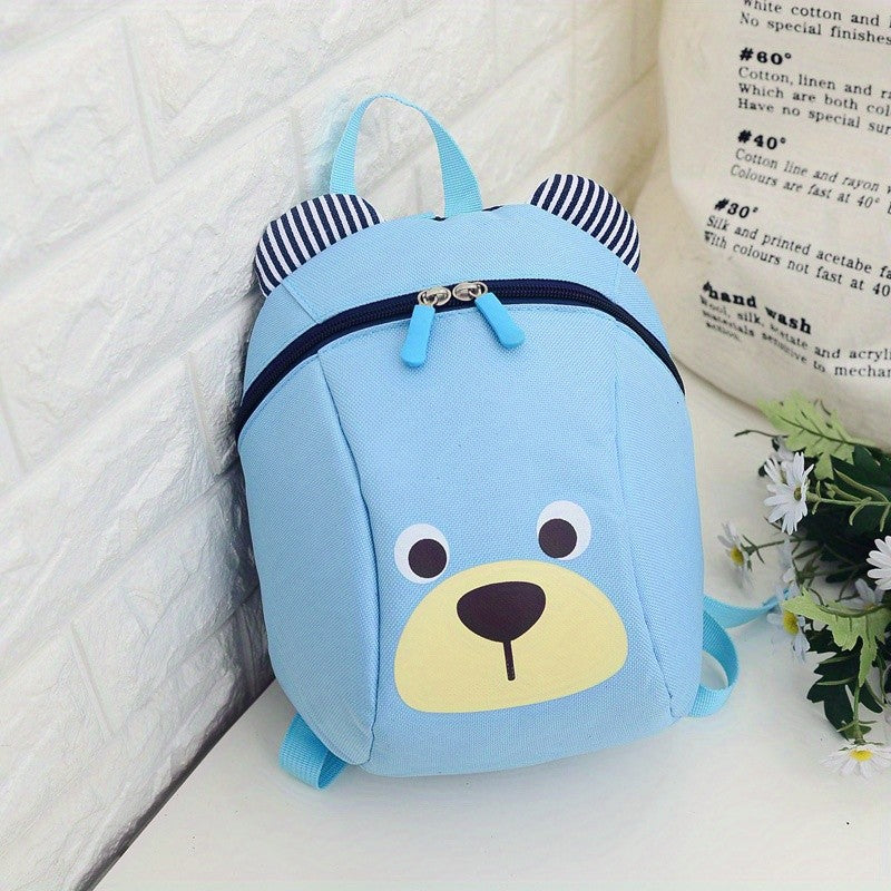 Urso 1-3 Anos Mochila Escolar Anti-perda Porquinho Desenho Animado Meninos e Meninas Creche Ensino Fundamental e Médio