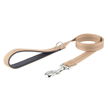 Guias para Cães Coleiras Refletivas com Cordão para Animais de Estimação Coleira para Cães Médios e Grandes à Prova de Explosão Resistente ao Desgaste e Durável