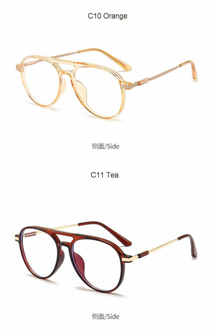 Transparent Frame Reading Glasses For Women Anti Blue Light Aviation Presbyopic Glasses For Men Polit Eyeglasses +1.00~+4.00