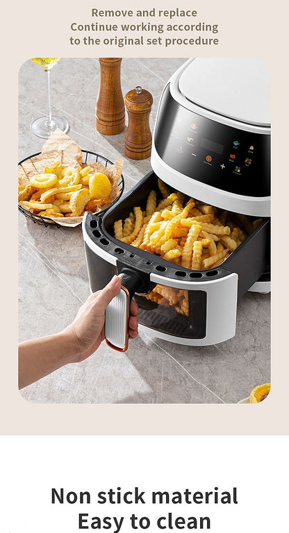 Fritadeira Elétrica 8L Inteligente para Uso Doméstico Cozinha Pizza Cooker Sem Óleo Forno Torradeira Fabricante Atacado 110/220V
