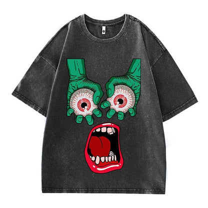 Misfortonez Spider Web Graphic Print Cotton T Shirts for Men 2025 Summer Streetwear Short Sleeve Tees Casual T-shirt Mens