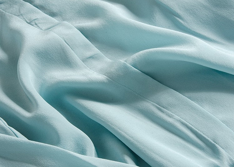 2025 Spring New Women's Silk Shirt Women's Long Sleeve 100% Mulberry Silk Blouse 16 MM White-collar OL Style Shirts For Women