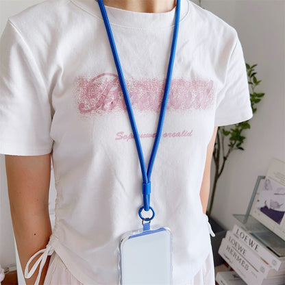 1 Peça Cordão Universal Longo para Celular Alça de Pescoço ou Transversal com Clipe de Conexão para Capa