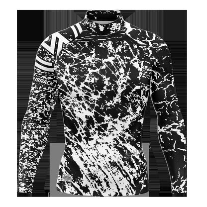 Men's Rashguard Long Sleeve Surfing Shirts Sunscreen Lycra Fabric Surf Sweatshirt UV Protection RightTrack Swimwear
