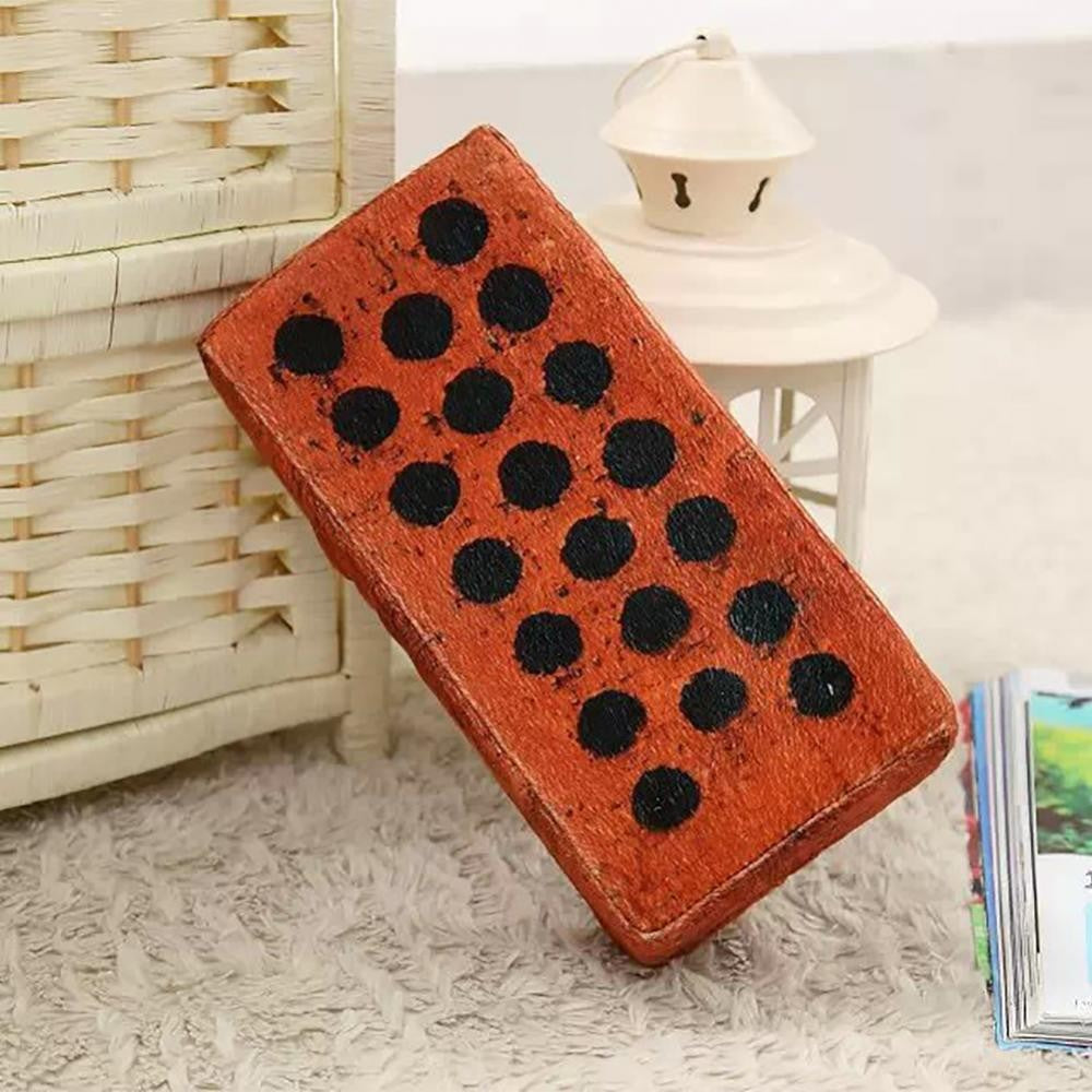 Simulation Brick Wood Block Pillow Nap Rest Sponge Cushion Plush Pillow Home Decor Sofa Ornament Bedroom Sleeping Pillow Cushion