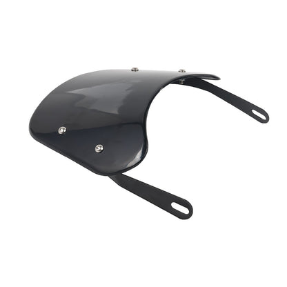 Para-brisa universal para motocicletas, defletor de vento, carenagem para Harley Honda Yamaha Kawasaki Suzuki Cafe Racer, preto