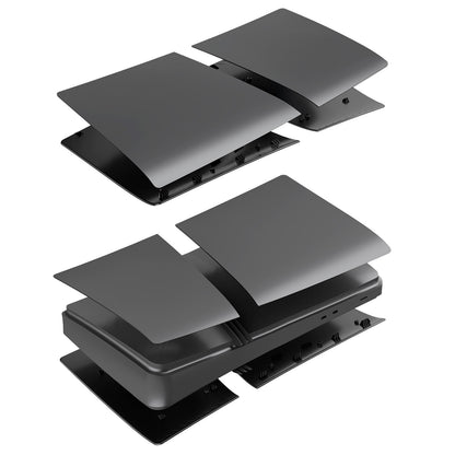 Faceplate for PS5 Pro, Front Cover Back Cover Face Plate with Cooling Vent, Dustproof ABS Case Replacement Plate
