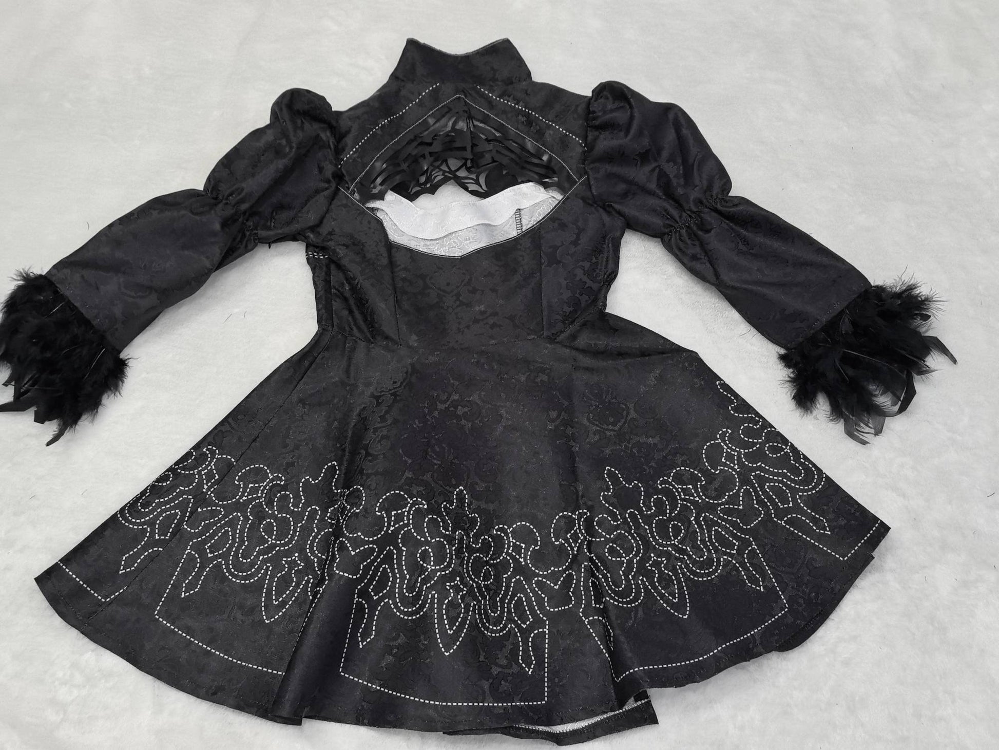 Anime Nier Automata Cosplay 9S Yorha 2B Cosplay Suit Male Women Outfit Wig Disguise Costume Plus Size Fancy Party Black Dress