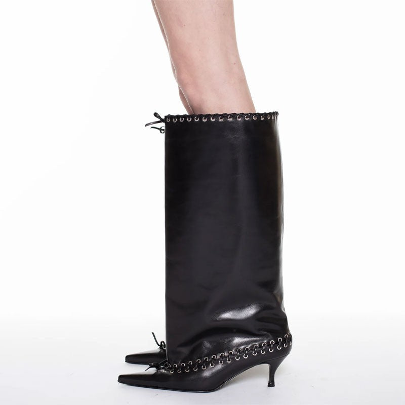 6.5 cm Heel Short Boots Pointed Fashionable Buckle Fashion Versatile Cool Women Boots Women Shoes  Ladies Shoes Botas De Mujer