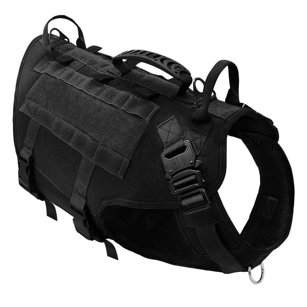 Colete Tático Militar para Cães, Sem Puxão, para Cães de Médio e Grande Porte, Treinamento, Caminhada, Colete Molle para Cães com Bolsos