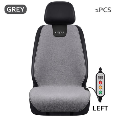 Heated Car Seat Cover Fleece Graphene Fast Car Seat Heater 12/24V Warm Plush Seat Protector Car Heating Mat Winter Seat Cushion