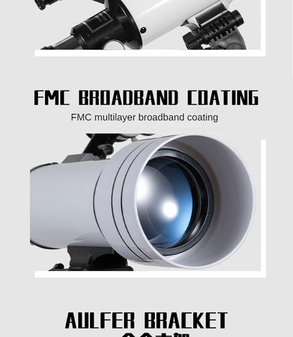 Maifeng 40070 Astronomical Telescope 333x Phone Adapter Sturdy Tripod Moon Planet Stargazing Birding Beginners Portable Scope