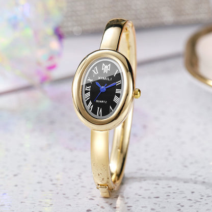 Elegant Oval Dial Women Bracelet Watch Fashion Ladies Quartz Wristwatch Reloj Mujer Girls Clock Gift
