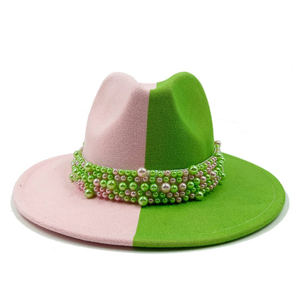 Men's fedora hat Men's and women's universal solid color fedora hat Women's 21 color wide brim jazz hat Autumn and winter Britis