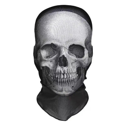 1-Piece 3D Horror Skull Breathable Sun-Proof Headgear Mask, Washable, Prank & Gag Mask