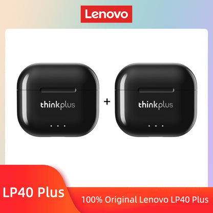 Original Lenovo LP40 Plus Earphones TWS LP40 II Wireless Bluetooth 5.3 Headphones Sport Noise Reduction Touch Control Earbus New