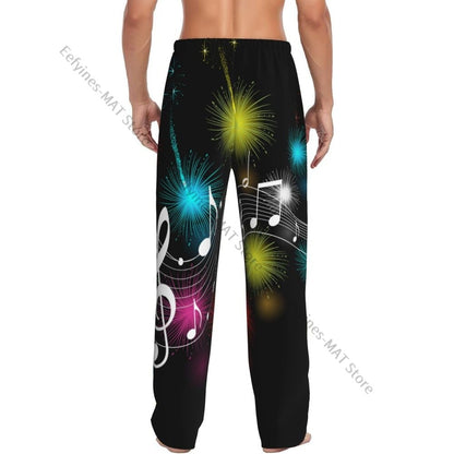 Cute Hedgehog Mens Pajamas Pyjamas Pants Lounge Pants Sleep Bottoms