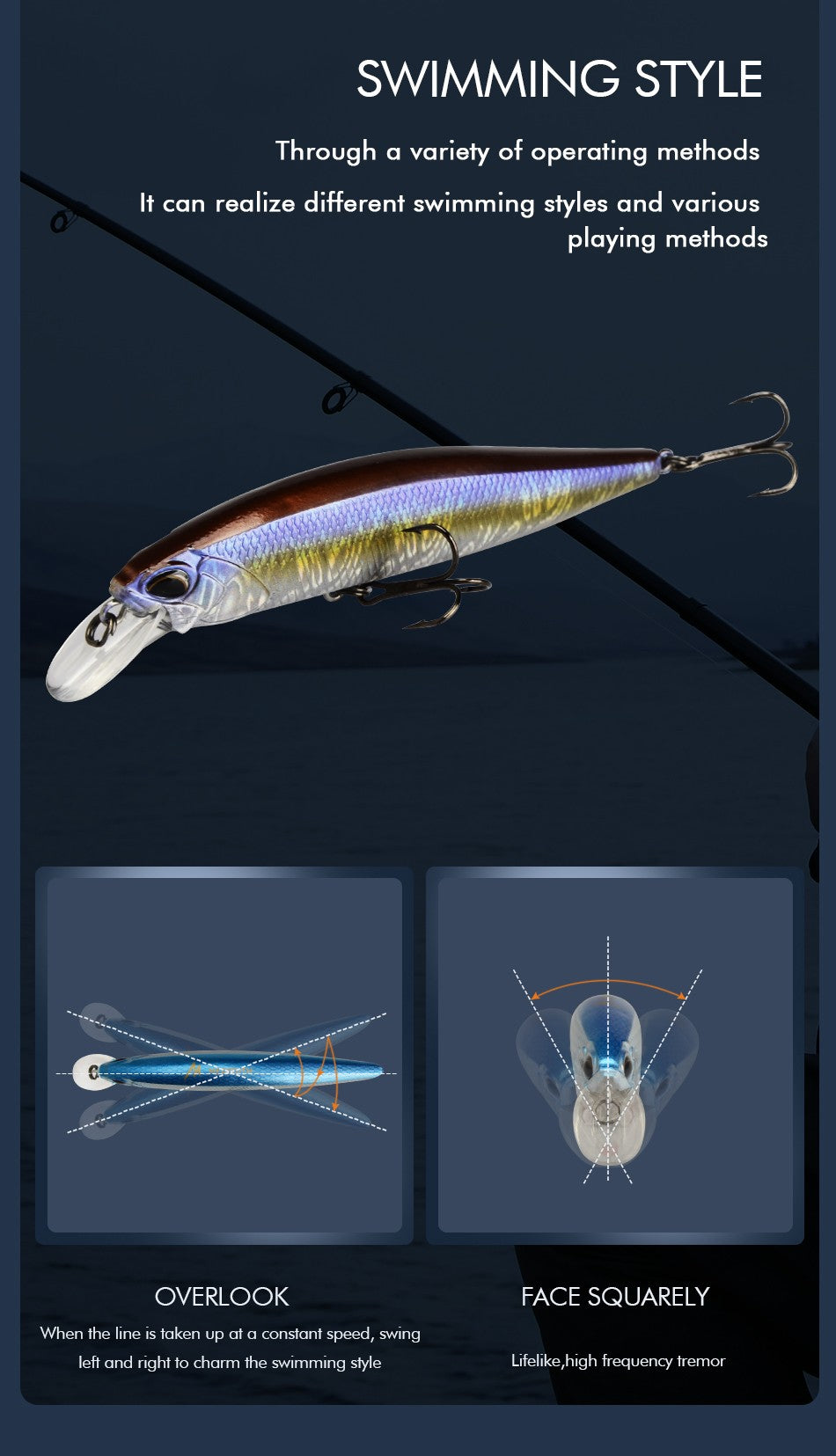MEREDITH JERK MINNOW 100F 14g Flutuante Wobbler Isca de Pesca 24 Cores Isca Minnow Isca Dura Qualidade Profissional Profundidade0.8-1.0m